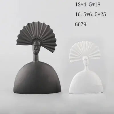 African Tribal Human table decor - Set of 2