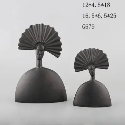 African Tribal Human table decor - Set of 2