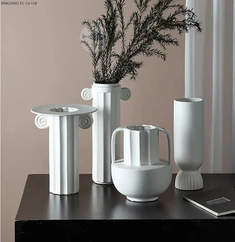 Roman Style stoneware ceramic table ceramic vase