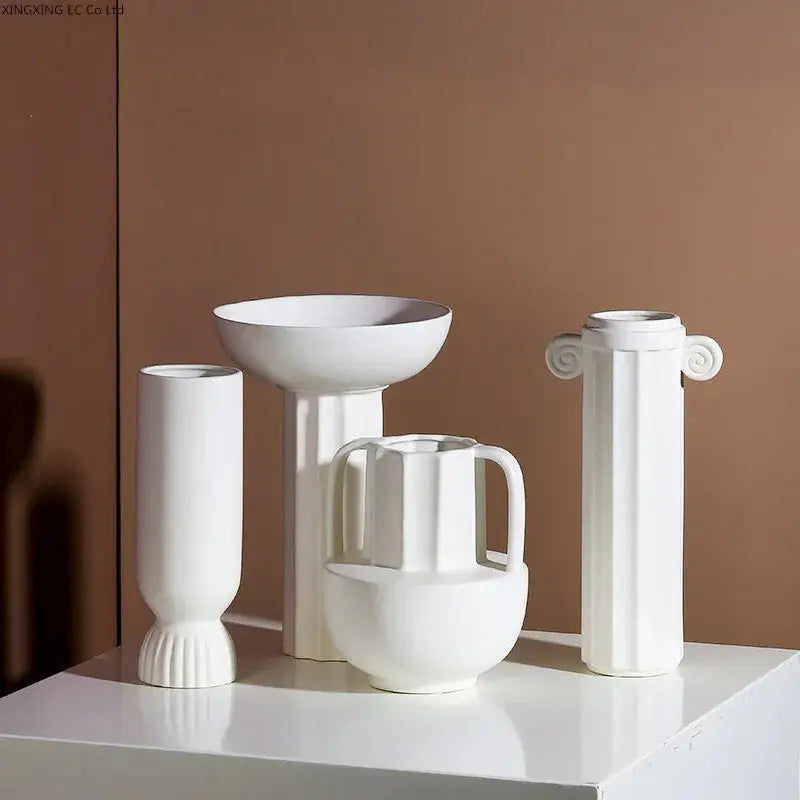 Roman Style stoneware ceramic table ceramic vase