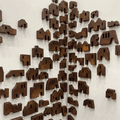 Cultural Revival Houses Terracotta Wall Mural- - set