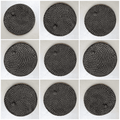 Decorative Round Masterpiece Terracotta Wall Mural- set of 9