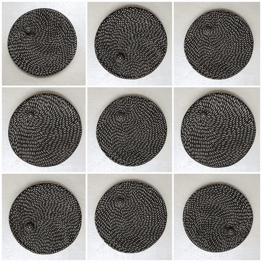 Decorative Round Masterpiece Terracotta Wall Mural- set of 9