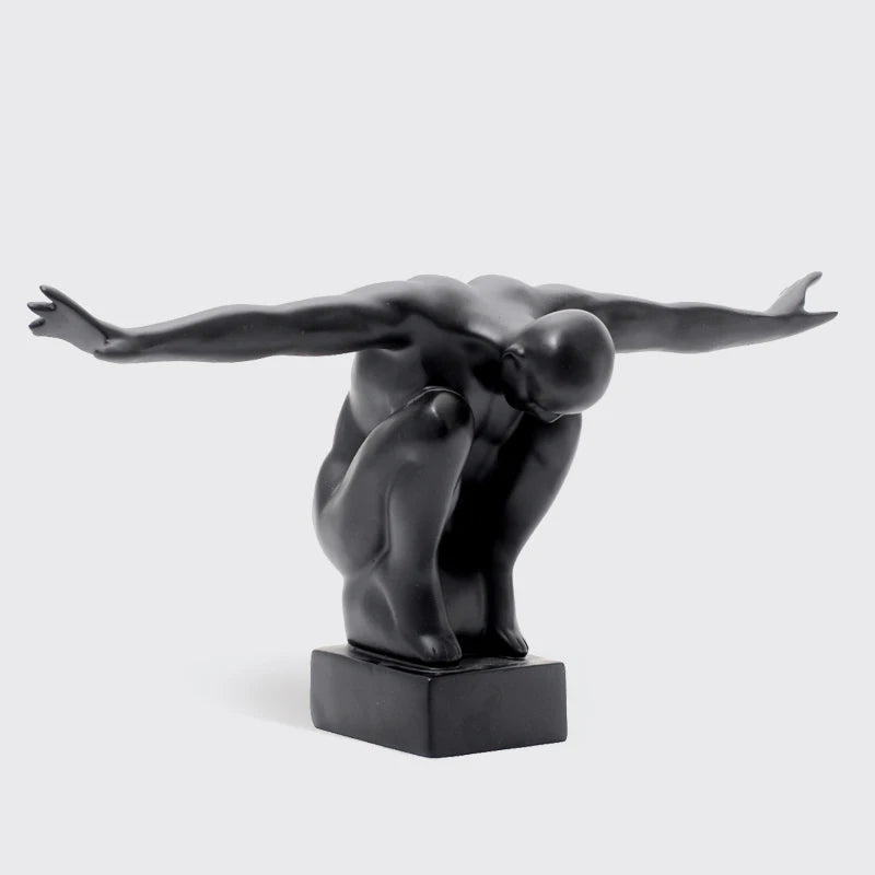 Men Eagle Seated Position Table Decor