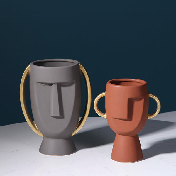 Nordic Ceramic Flower pot vase - set of 2