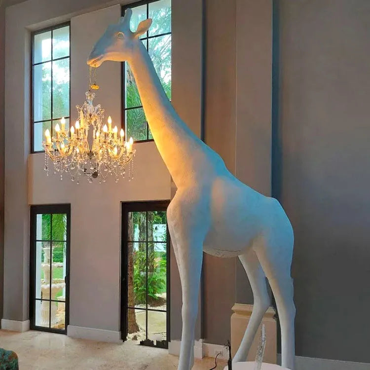 Floor Lamp chandelier Animal Fiber Sculpture