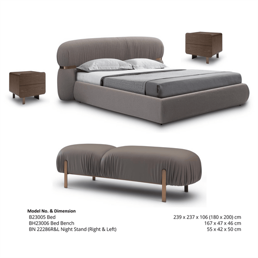 Handcrafted Designer Bed  for an Exclusive Touch- without Mattress