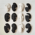 Historic Panel Human Face Terracotta Wall Mural- set of 12