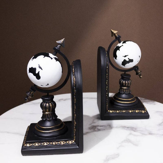 European Style Globe Bookends- Set of 2