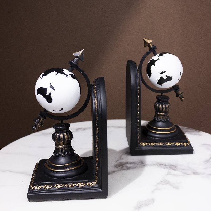 European Style Globe Bookends- Set of 2