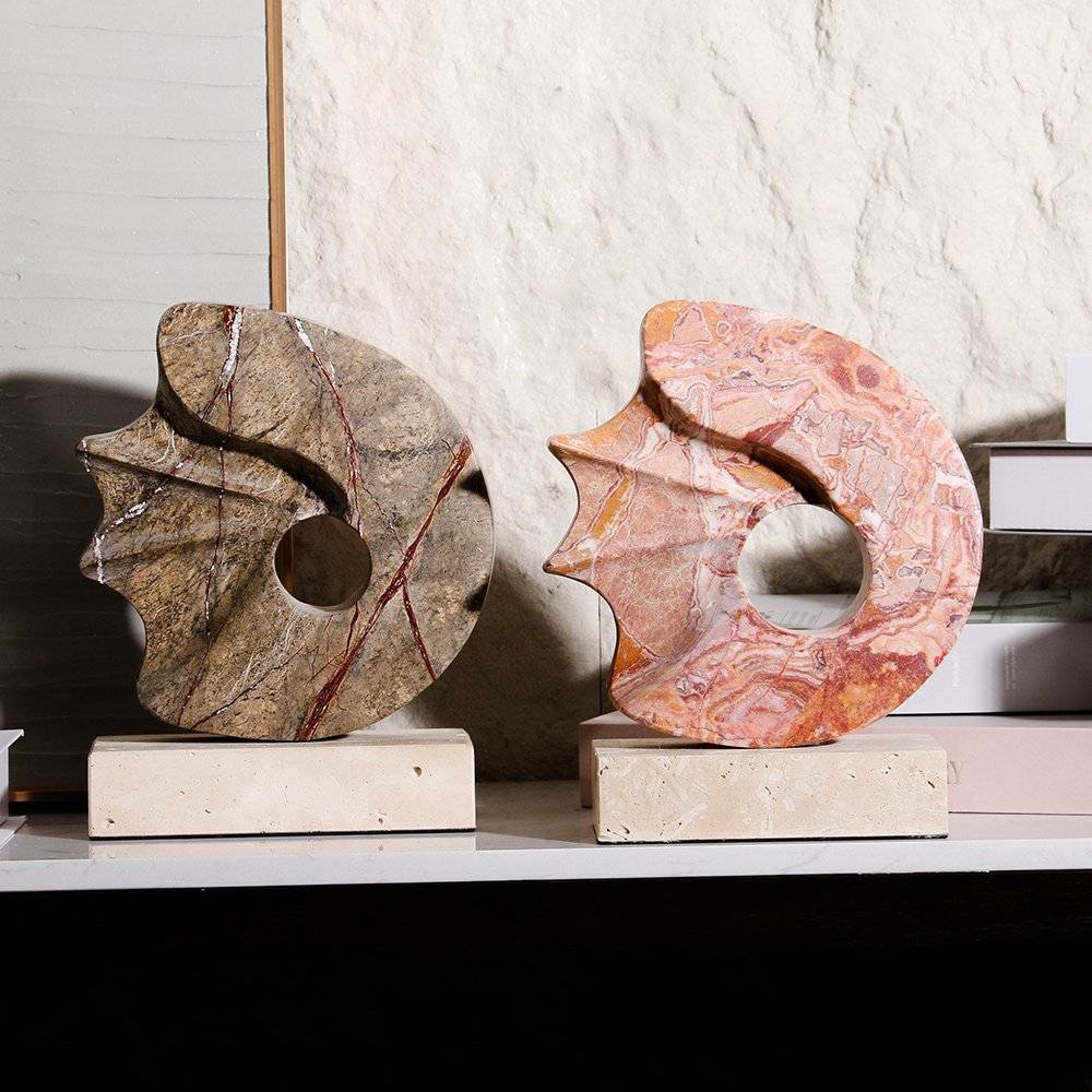Geometric Marble table Sculpture - 1 Piece