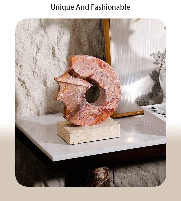 Geometric Marble table Sculpture - 1 Piece