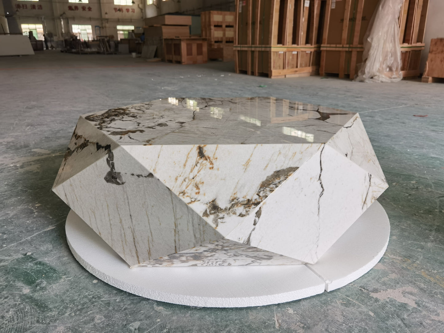 Minimalist Diamond Shape Center Table