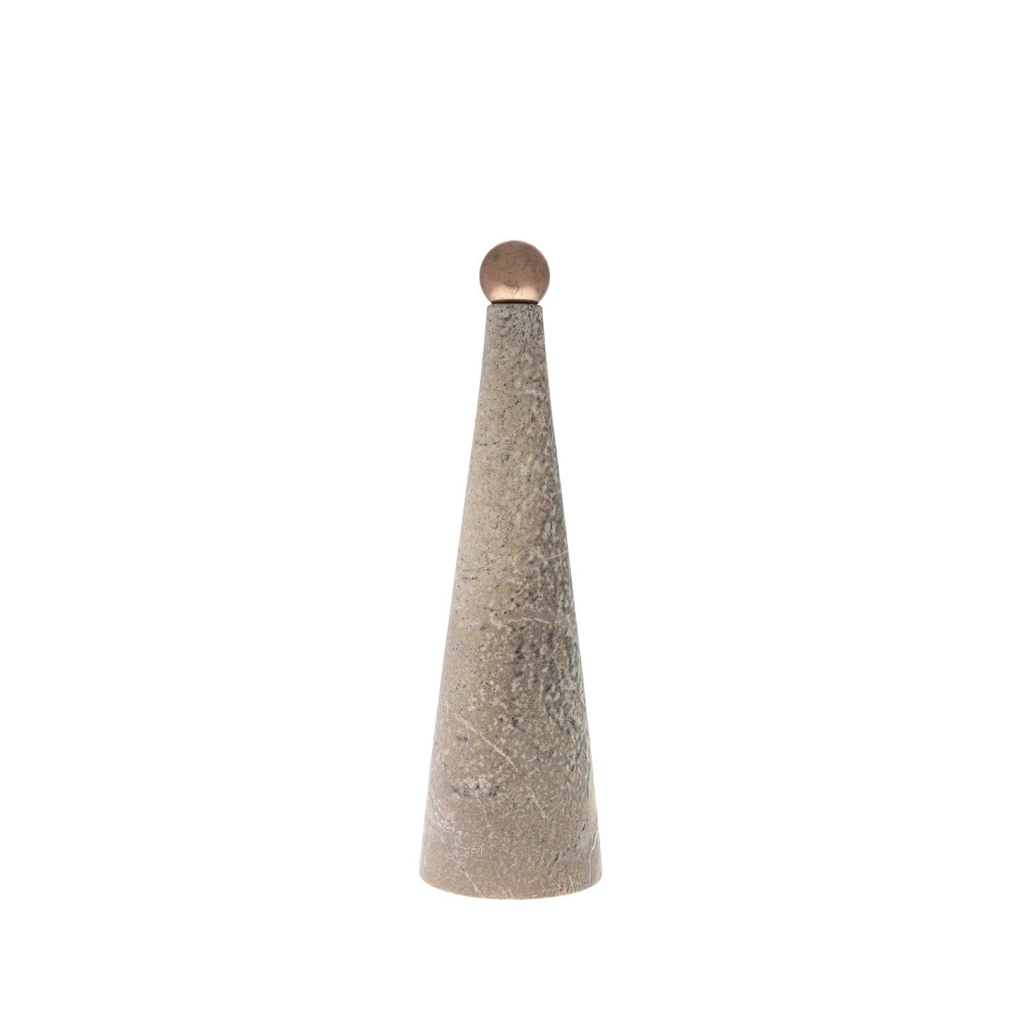 Brazilian Style Marble table Vase & Coper finish - Set of 3