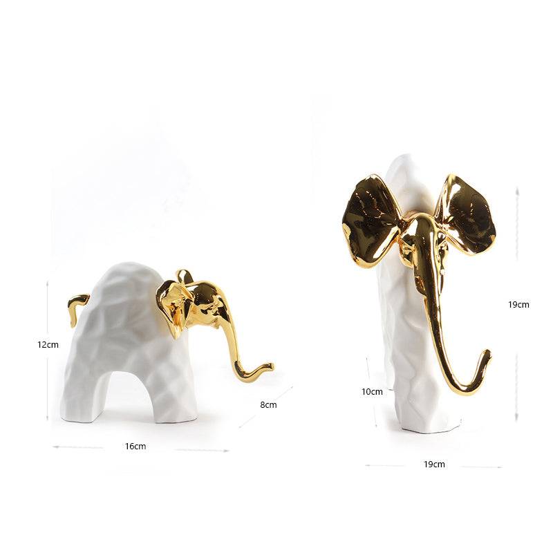 Baby Elephant Ceramic table decor- Set of 2