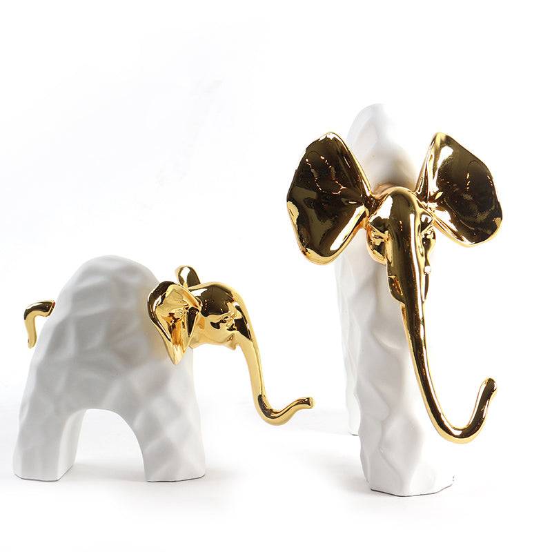 Baby Elephant Ceramic table decor- Set of 2
