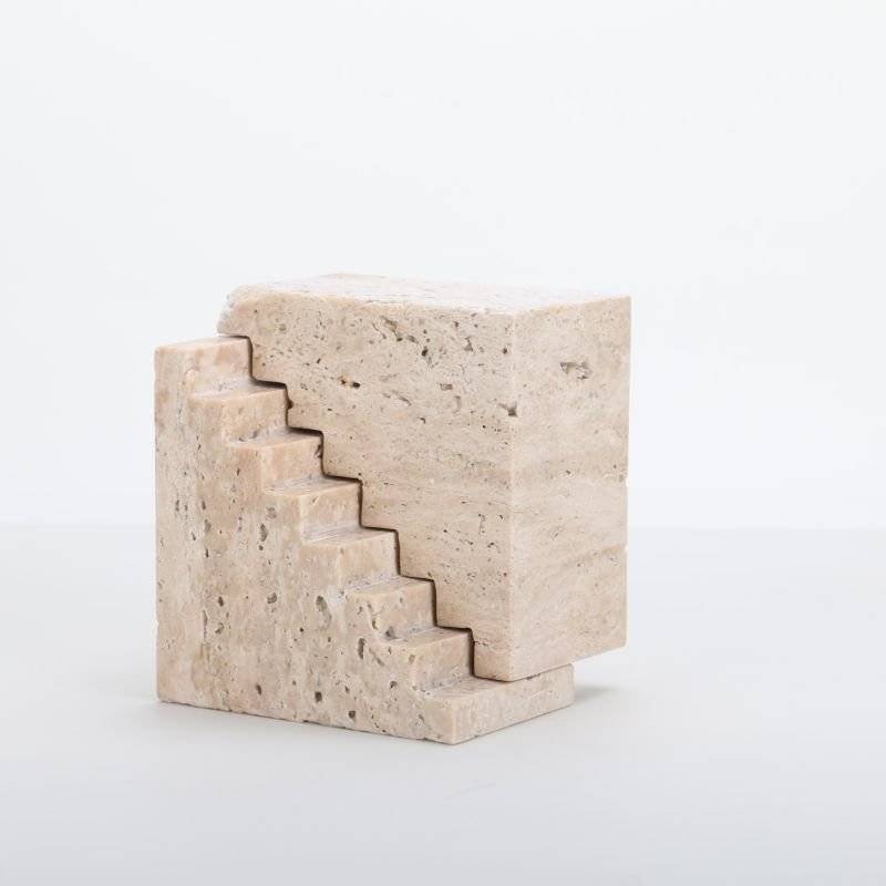Stair Cube Marble table Sculpture - 1 Piece