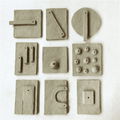Tribal Expression Terracotta Wall Mural- set of 9