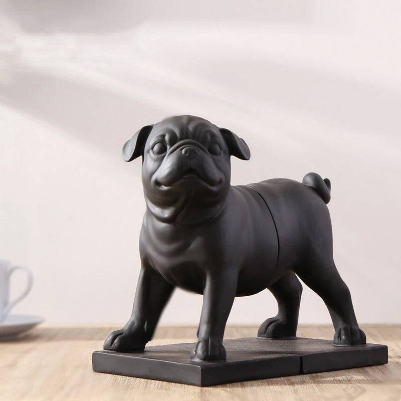 Pug Dog Bookends - Set of 2