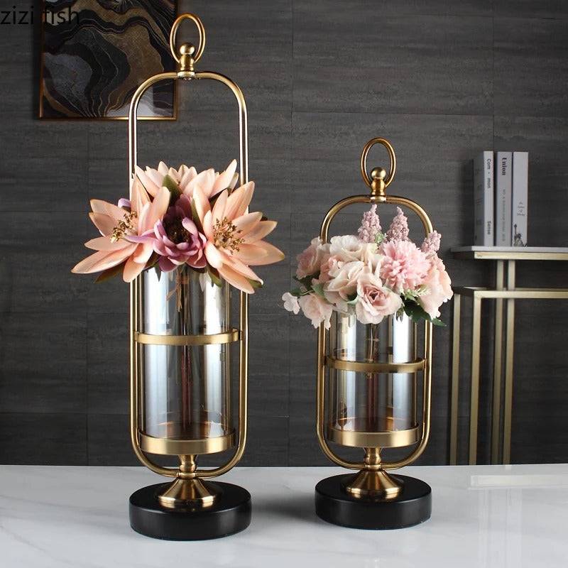 Brown glass Tabletop Vase