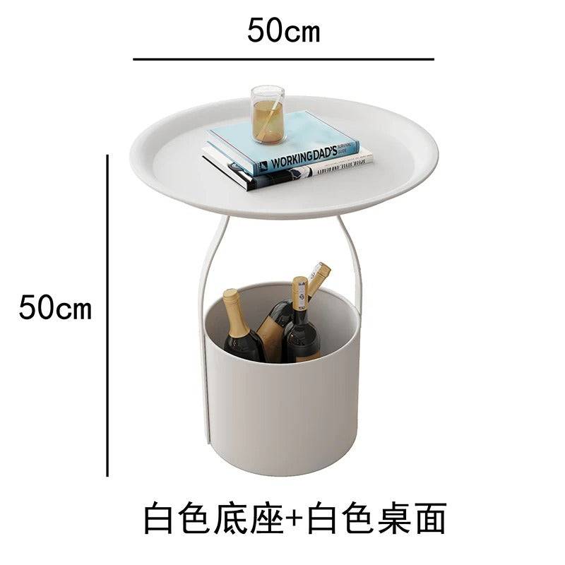Basket style Minimalistic sofa side table