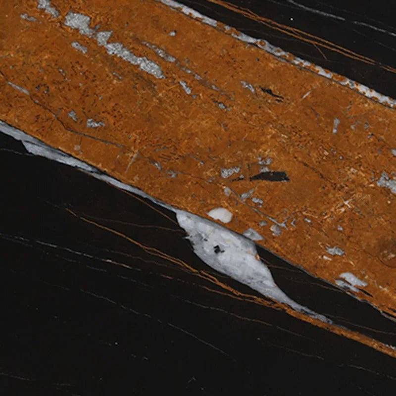 Nordic Luxury Black sofa marble side table