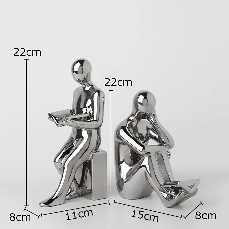 Book Students Reading Bookends - set of 2