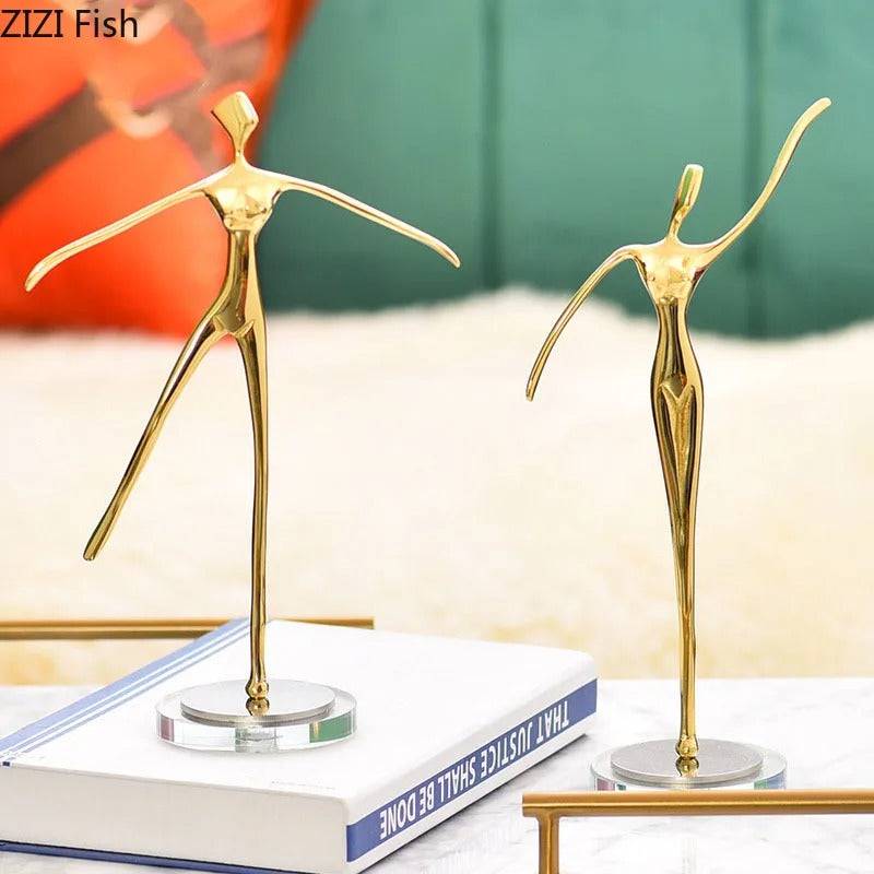 Ballet Gold Lady table decor - Set of 2