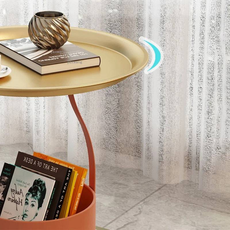 Basket style Minimalistic sofa side table