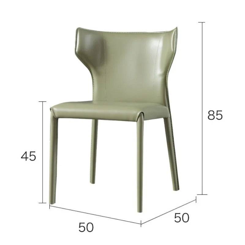 the measurements of a dining chair