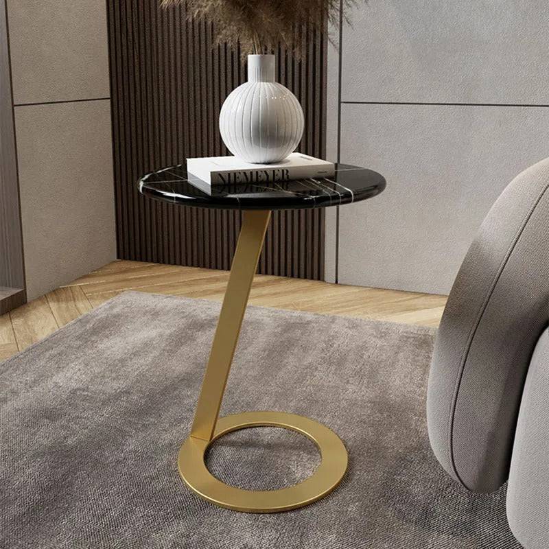 Circular Modern Touch sofa marble  side table