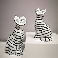 Hand Painted Kitty (Cats) Sculpture table decor - Set of 2