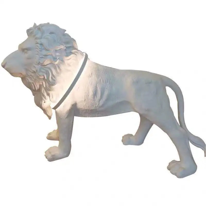 Lion Style Lamp Animal Fiber Sculpture chandelier Big Size Artifact Statue