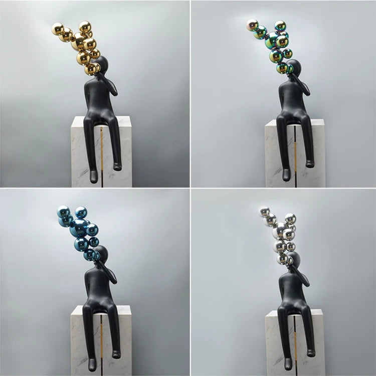 Blowing  bubbles Fiber Sculpture chandelier
