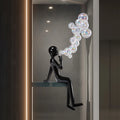 Blowing  bubbles Fiber Sculpture chandelier