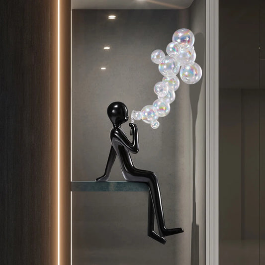 Blowing  bubbles Fiber Sculpture chandelier
