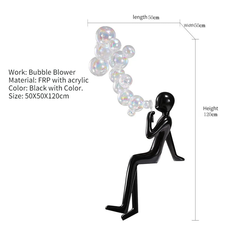 Blowing  bubbles Fiber Sculpture chandelier