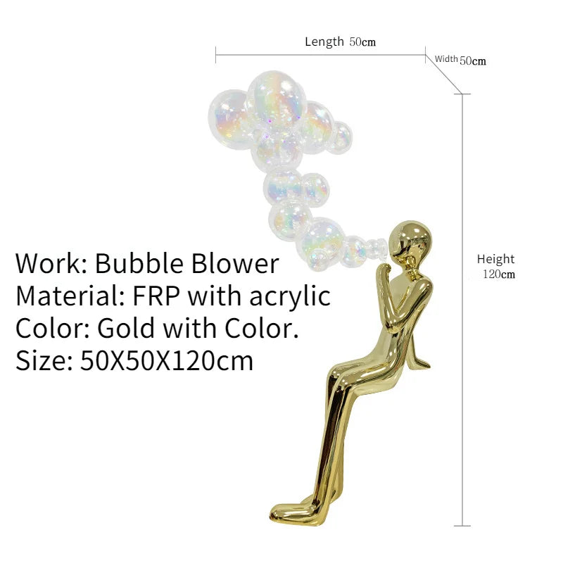 Blowing  bubbles Fiber Sculpture chandelier