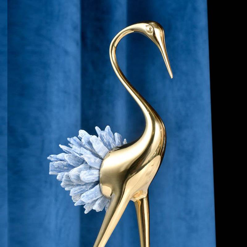 Crystal Crane table decor - set of 3