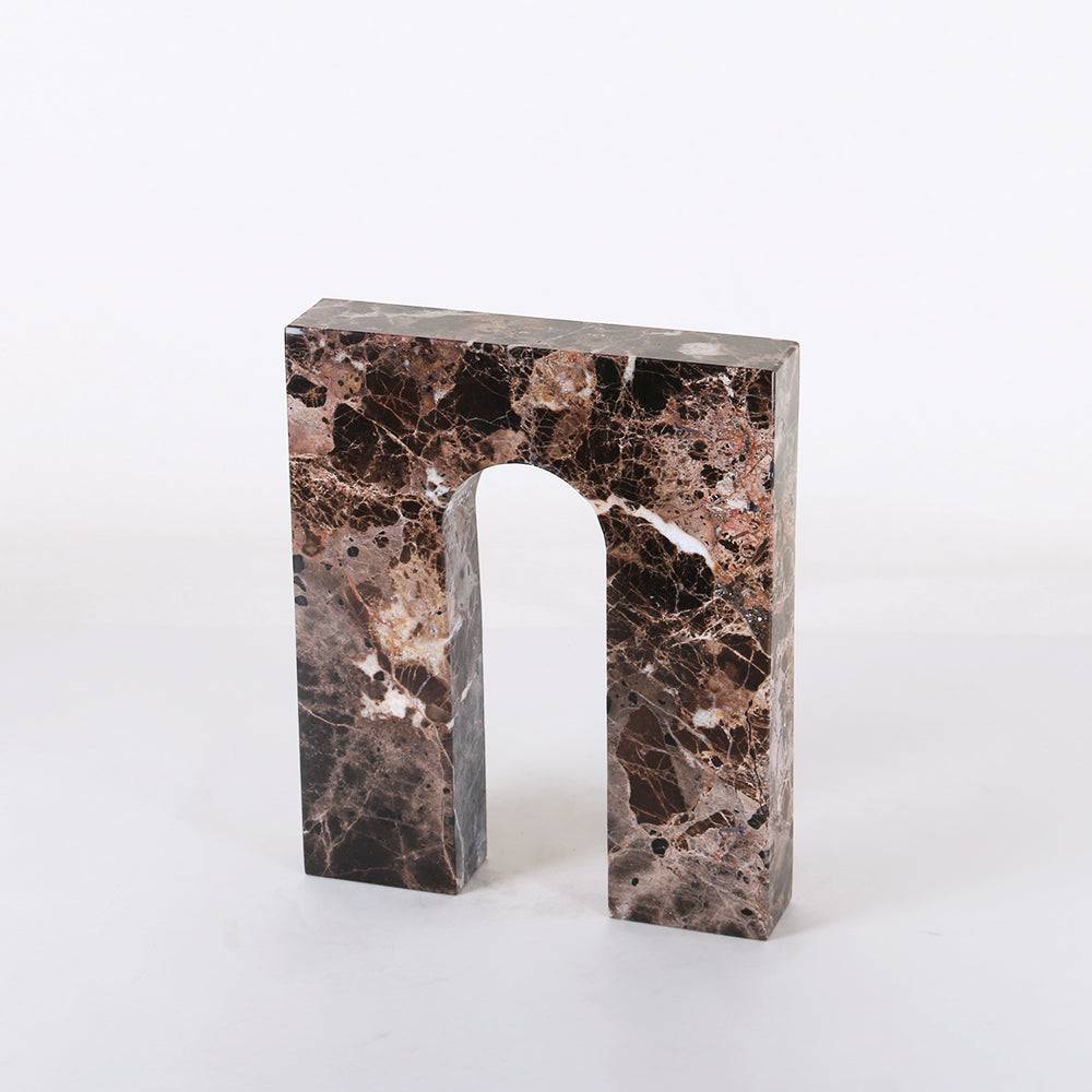 Gate Geometric Marble table Sculpture - Set of 2