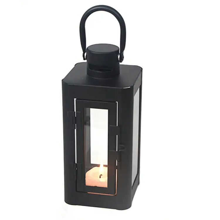 Black Metal Lantern - Set of 3