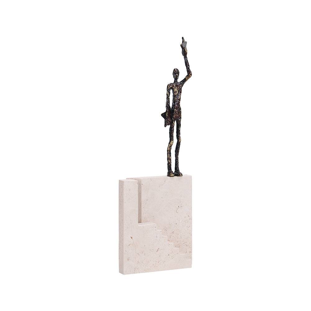 Man holding stars table decor