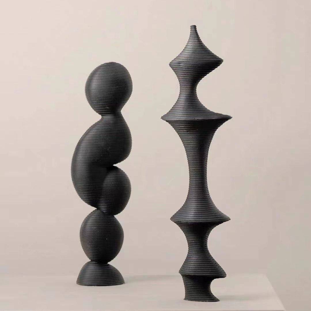 Geometric Ornament table decor - set of 2