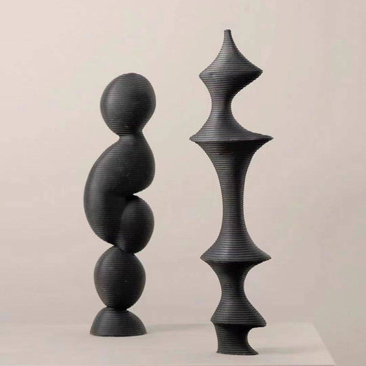 Geometric Ornament table decor - set of 2