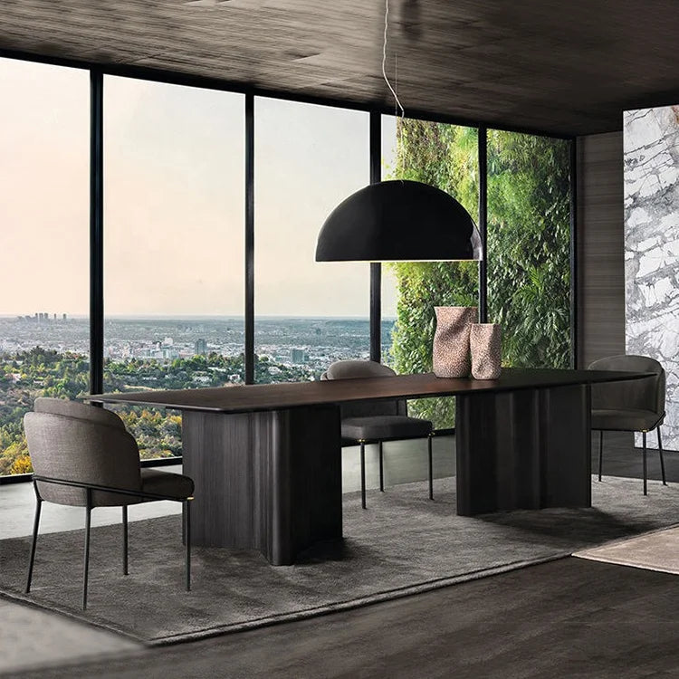 Minimalistic Luxurious Italian Marble Dining Table 6 seater