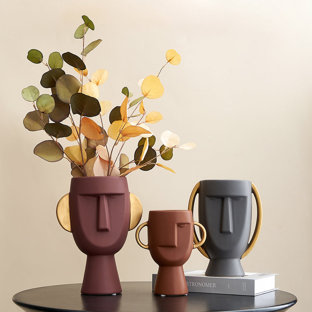 Nordic Ceramic Flower pot vase - set of 2