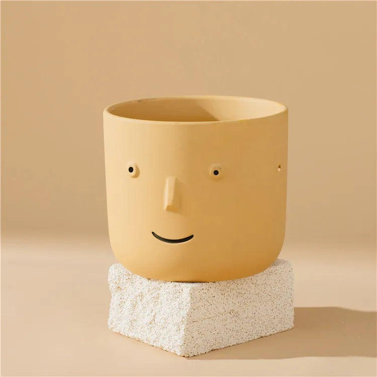 Optical face table vase- set of 3 - big & small size