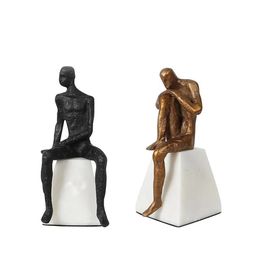 Men Thinking Seated 10inch