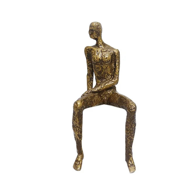 Men Thinking Seated 10inch