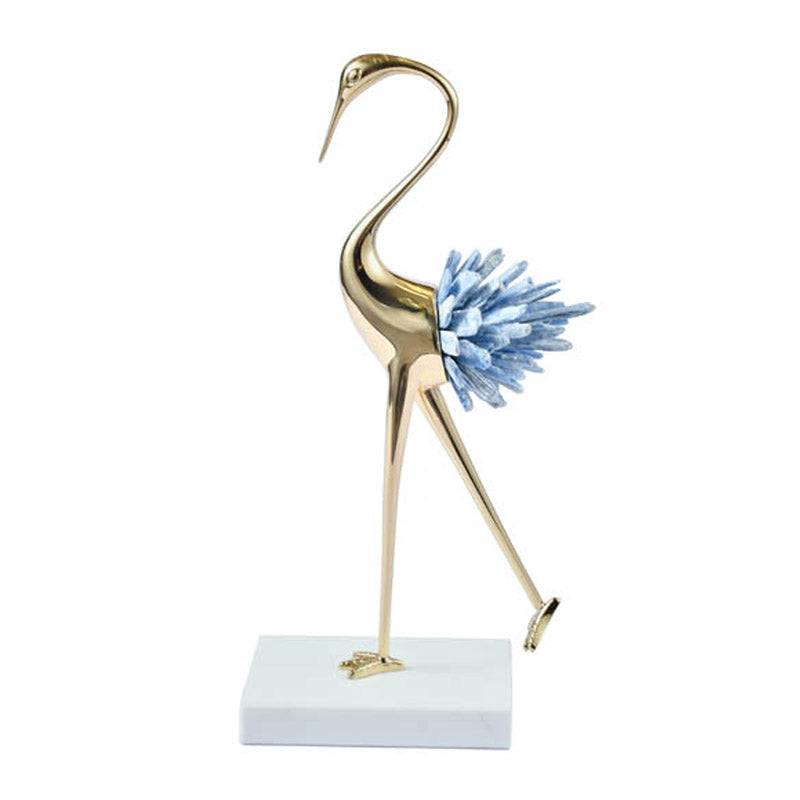 Crystal Crane table decor - set of 3
